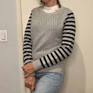 Madewell Striped Heart Sweater